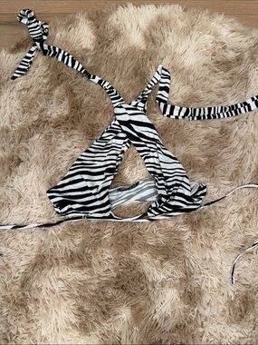 Black & White Zebra Halter Top